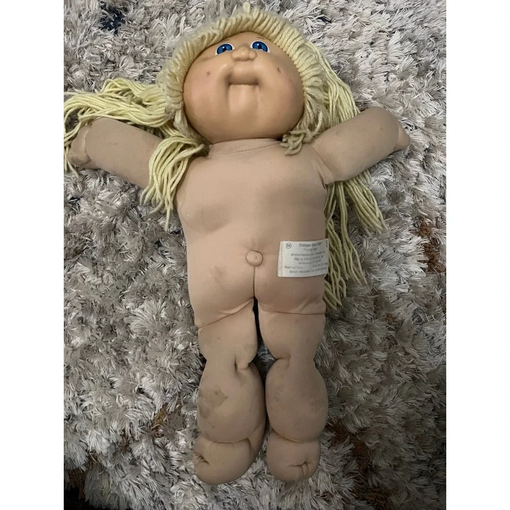 Vintage Cabbage Patch Doll Blond Hair Blue Eyes